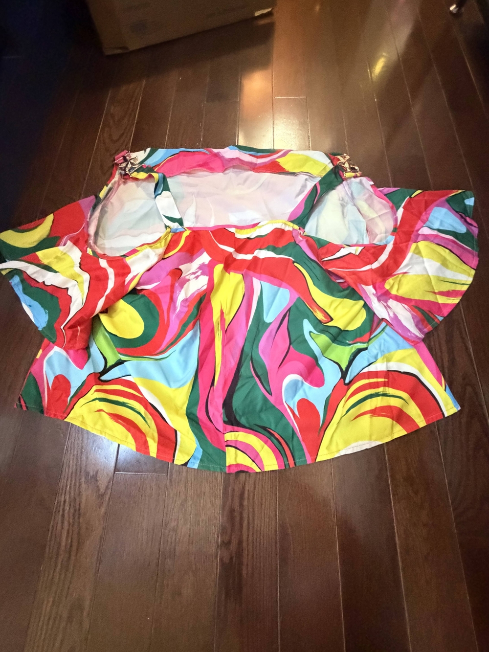 Curve 3XL Multicolor Floral Swirl Tank